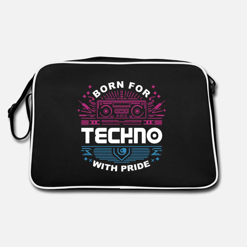 Né pour la Techno V1 Sac Retro