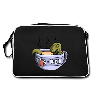 Tea-Rex - Retro Bag - black/white - Back