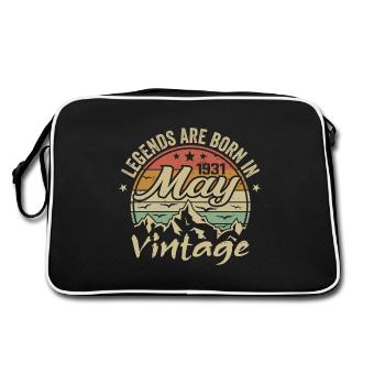 May 1931 Birthday Gift 1931 Vintage 1931 - Retro Bag - black/white - Back