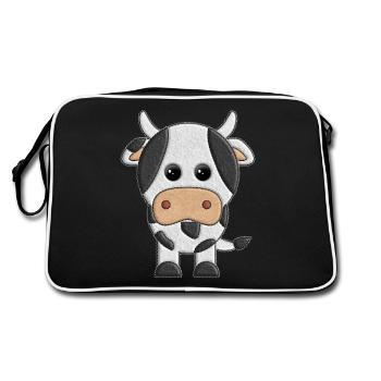 vaquita de peluche vaca cow - Sac Retro - noir/blanc - Dos