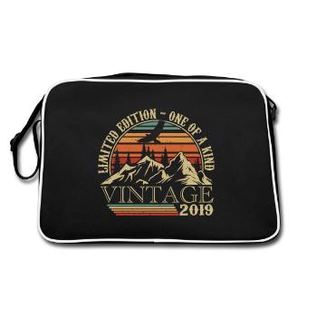 2019 Vintage Cadeau Anniversaire 2019 Retro 2019 - Sac Retro - noir/blanc - Dos