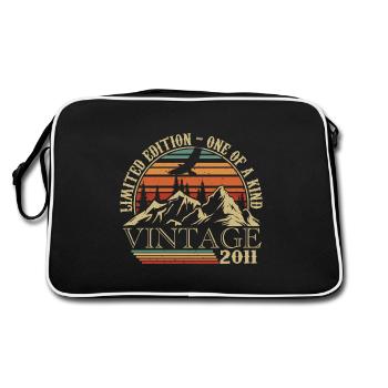 2011 Vintage Cadeau Anniversaire 2011 Retro 2011 - Sac Retro - noir/blanc - Dos