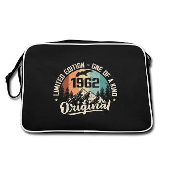 1962 Original Cadeau Anniversaire Vintage 1962 - Sac Retro - noir/blanc - Dos