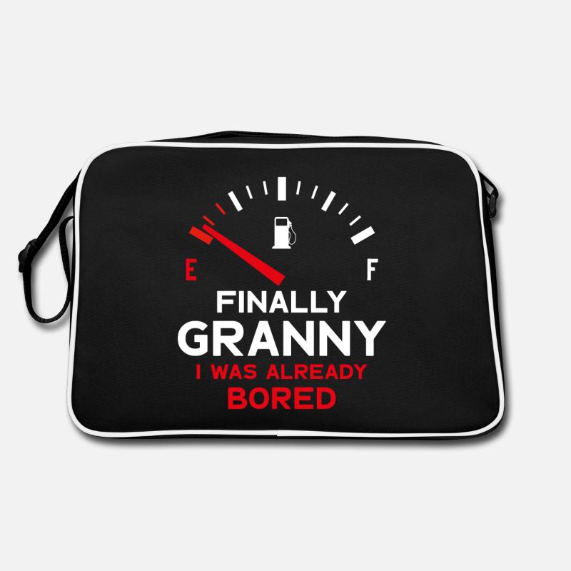 FINALLY GRANNY ENDLICH OMA Retro Tasche