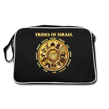 12 Douze tribus d’Israël Israélite hébreu Juda - Sac Retro - noir/blanc - Dos