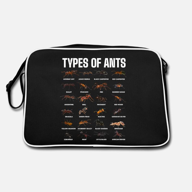Types de fourmis pour les amateurs de fourmis Sac Retro