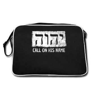 YHWH JHVH Témoins de Jéhovah Symboles du tétragramme - Sac Retro - noir/blanc - Dos