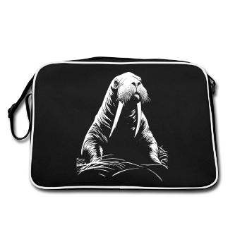 Walrus - Retro Bag - black/white - Back