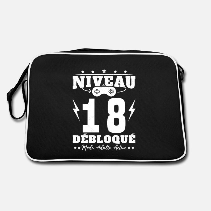 Niveau 18 Débloqué Anniversaire 18 Ans Sac Retro