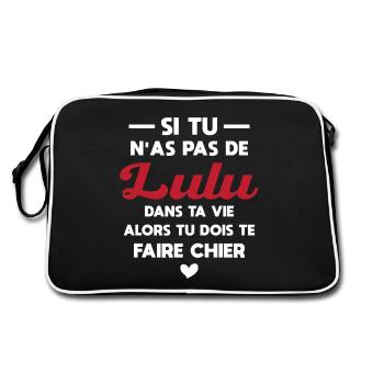 Si Tu N as Pas De Lulu Dans Ta Vie Cadeau - Sac Retro - noir/blanc - Dos