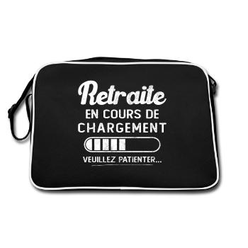 Retreat being loaded, please wait - Retro Bag - black/white - Back