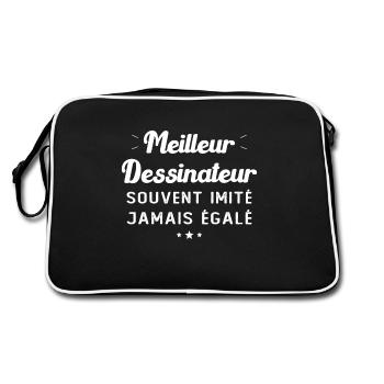 Best Oft-Imitated Cartoonist Ever Equaled - Retro Bag - black/white - Back