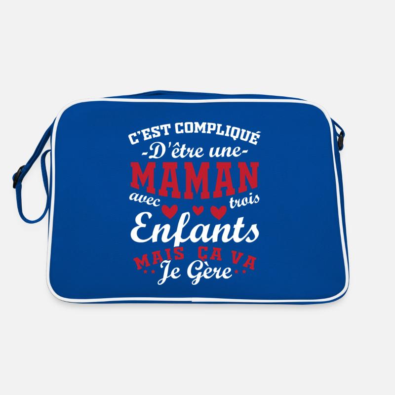 It's complicated to be a Mom with 3 Children Retro Bag