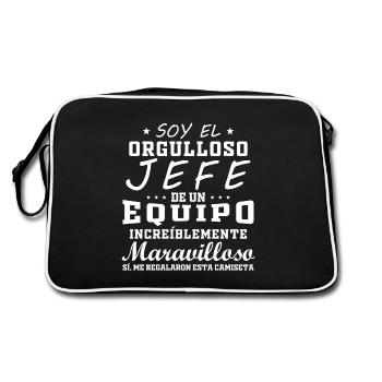 Plaisir pour le patron dans le bureau patron pride - Sac Retro - noir/blanc - Dos