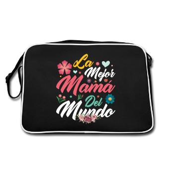 The Best Mom in the World Mother's Day Gift - Retro Bag - black/white - Back
