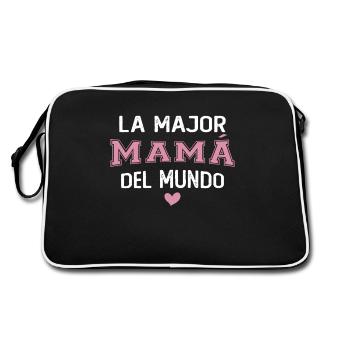 The best mom in the world Mother's Day - Retro Bag - black/white - Back