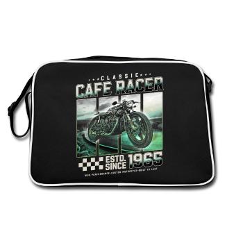 Cafe Racer construit en 1965 - Sac Retro - noir/blanc - Dos