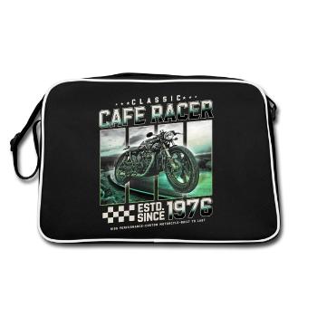 Cafe Racer construit en 1976 - Sac Retro - noir/blanc - Dos