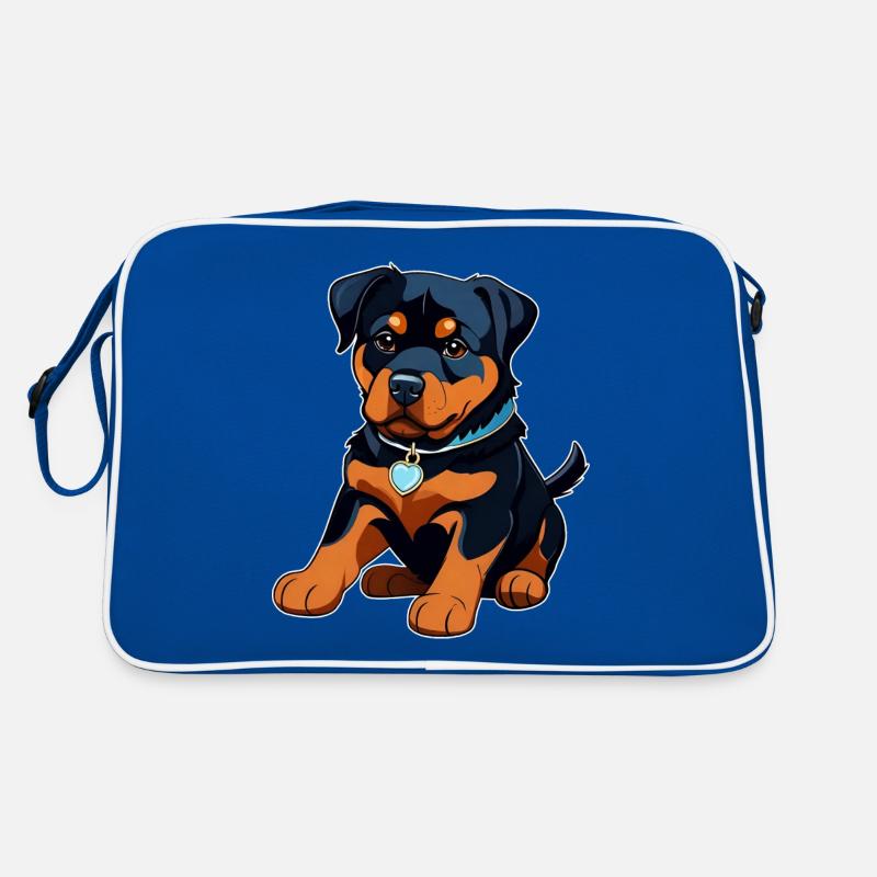 Chiot Rottweiler mignon Sac Retro