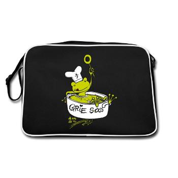 Semolina sauce - Retro Bag - black/white - Back