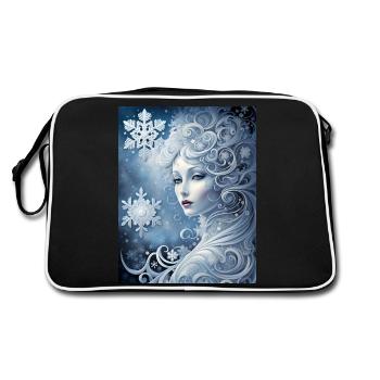 Kalte Schönheit - Retro Tasche - Schwarz/Weiß - Hinten