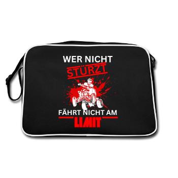 Si vous n’avez pas d’accident, vous ne roulez pas à la limite - quad - Sac Retro - noir/blanc - Dos