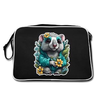 Dame O(opossum) - Sac Retro - noir/blanc - Dos