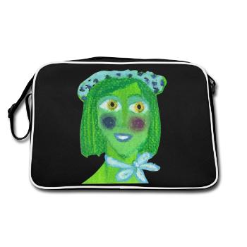 Mrs. Greta - Retro Bag - black/white - Back