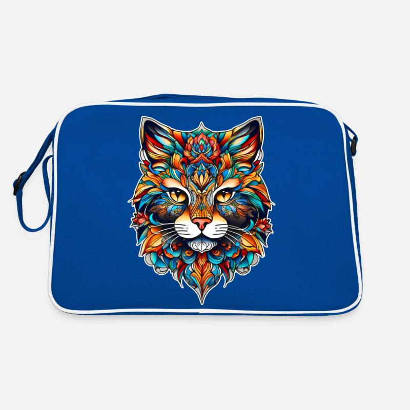 Cool Cat Icon Retro Bag