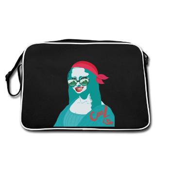 Cool Lisa - Retro Bag - black/white - Back