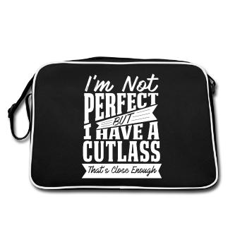 PARFAIT AVEC UNE VOITURE CUTLASS - Sac Retro - noir/blanc - Dos