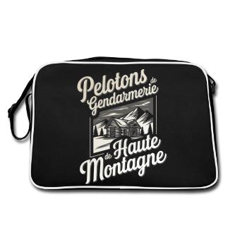 Peloton de Gendarmerie de Haute Montagne - Sac Retro - noir/blanc - Dos