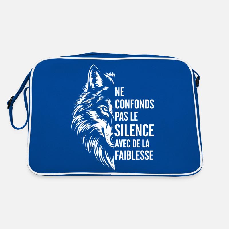 Ne confonds pas le silence avec de la faiblesse Sac Retro
