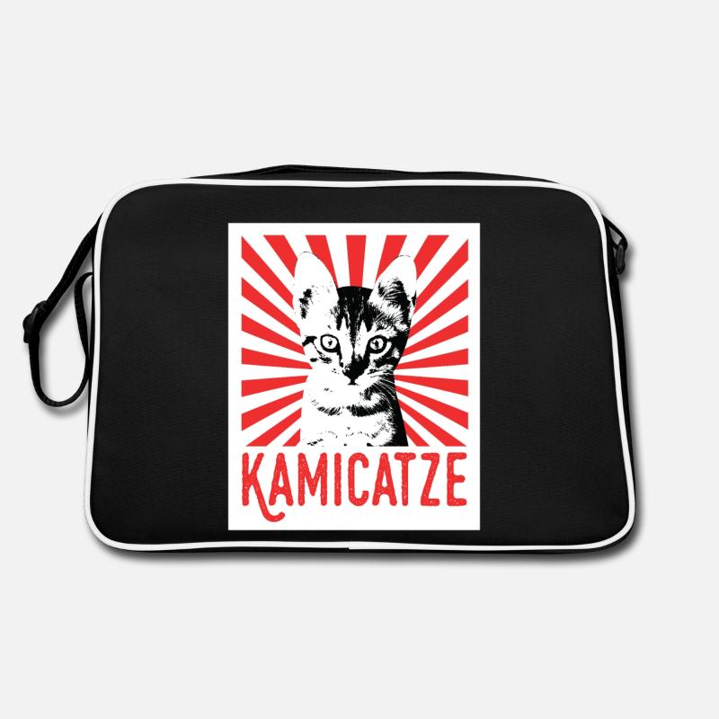 Kamicatze süße Katze cat grumpy cat katzen Katzen Retro Tasche