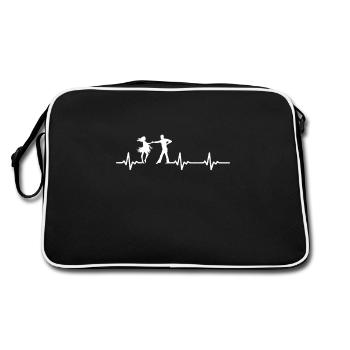 Heartbeat Salsa Cuba Cuba Danse cubaine - Sac Retro - noir/blanc - Dos