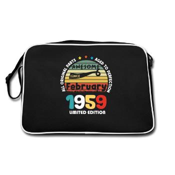 1959 vintage anniversaire rétro édition limitée - Sac Retro - noir/blanc - Dos