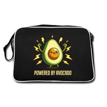 Powered By Avocado - Retro Bag - black/white - Back