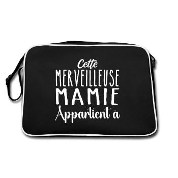 Cette merveilleuse mamie appartient à personnalisé - Sac Retro - noir/blanc - Dos