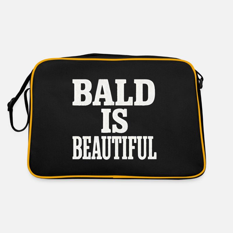 Männer Glatze Geschenkidee Bald Is Beautiful Retro Tasche