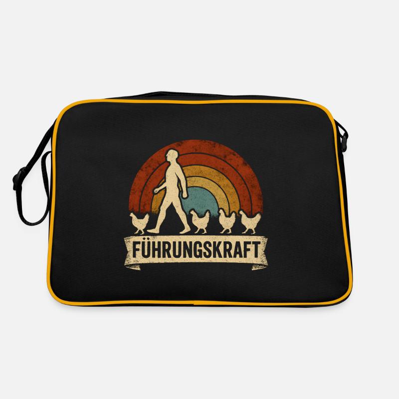 Führungskraft Hühner Landwirt Bauer Geschenkidee Retro Tasche