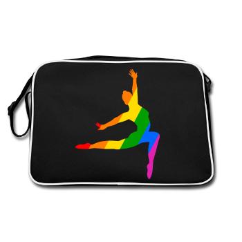 Ballet Danse dans l’arc-en-ciel - Sac Retro - noir/blanc - Dos