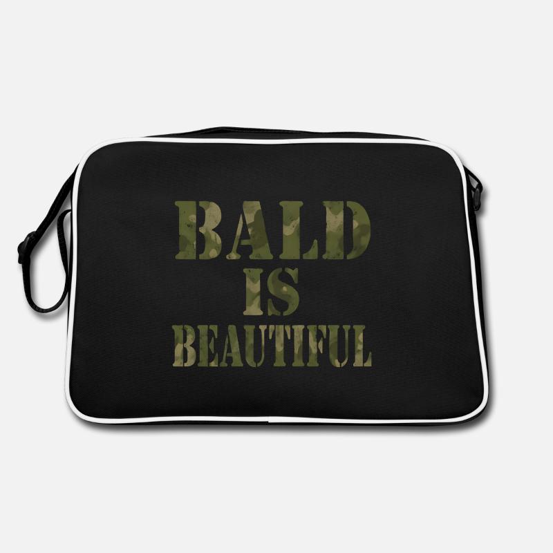 Soldaten Glatzkopf Geschenkidee Bald Is Beautiful Retro Tasche