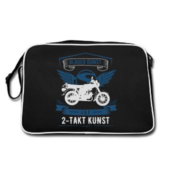 Simson, Simmi S51, cyclomoteur 2 temps, 50cc, Ossi - Sac Retro - noir/blanc - Dos
