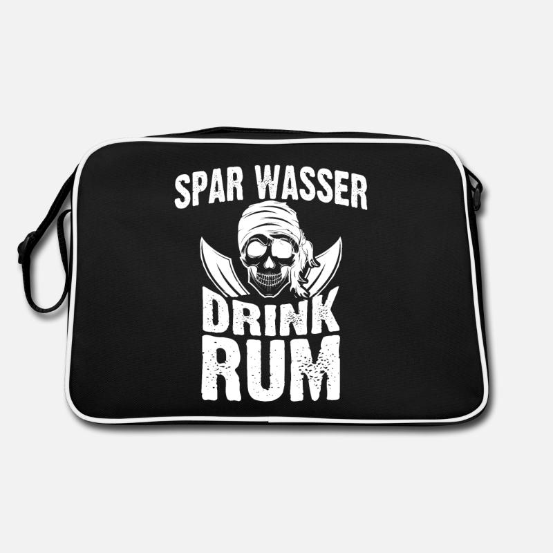 Spar Water Drink Rum Pirates Rum Drinker Gift Retro Bag