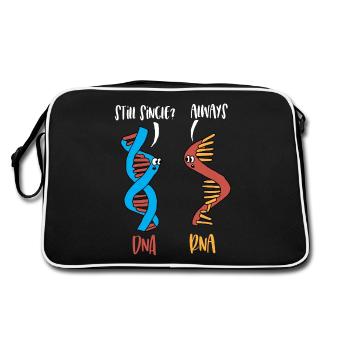 ADN ARN Biologie Drôle Anatomie Génétique Poison - Sac Retro - noir/blanc - Dos