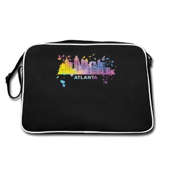 Atlantans Skyline Atlanta - Sac Retro - noir/blanc - Dos