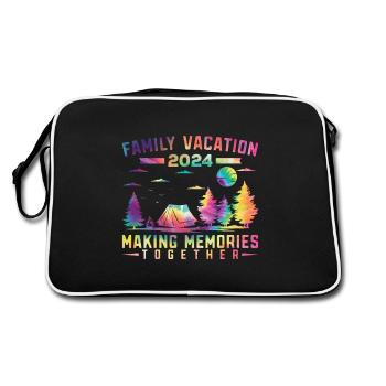 Sommer Familienurlaub Der Erinnerungen Weckt - Retro Tasche - Schwarz/Weiß - Hinten
