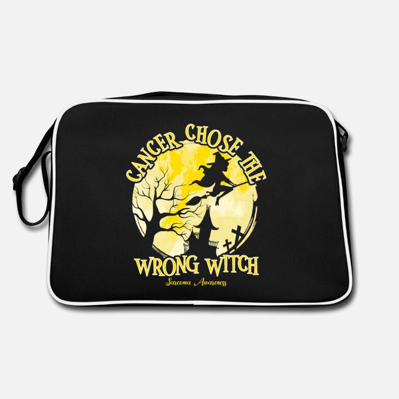 Cancer Witch Yellow Sarcoma Awareness Retro Tasche