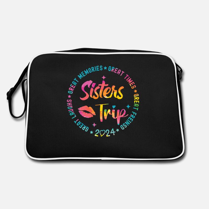 Great Laughs Sisters Trip 2024 Retro Tasche