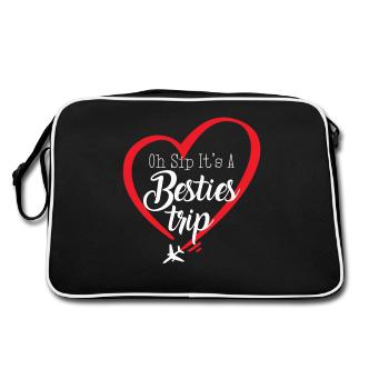 Girls Weekend Oh Sip It's A Besties Trip - Retro Bag - black/white - Back